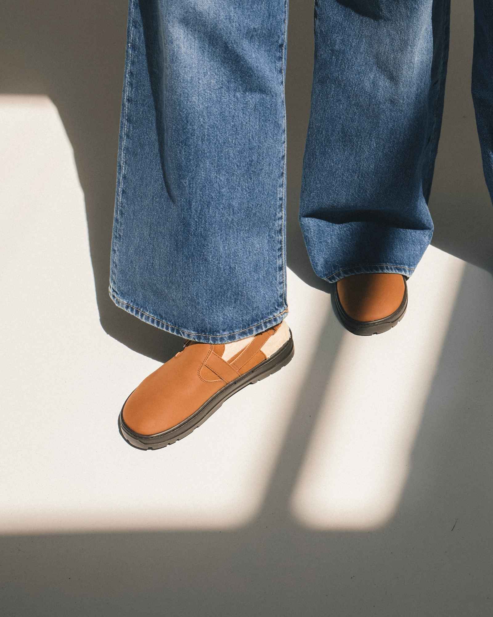 Brown Buckled Clog Barefoot - Vool